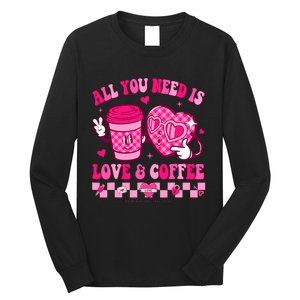 Love Is All You Need Valentines Day Coffee Lover Long Sleeve Shirt