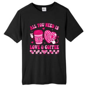 Love Is All You Need Valentines Day Coffee Lover Tall Fusion ChromaSoft Performance T-Shirt