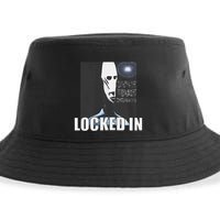 Locked In Alien Funny Extraterrestrial Alien Meme Sustainable Bucket Hat