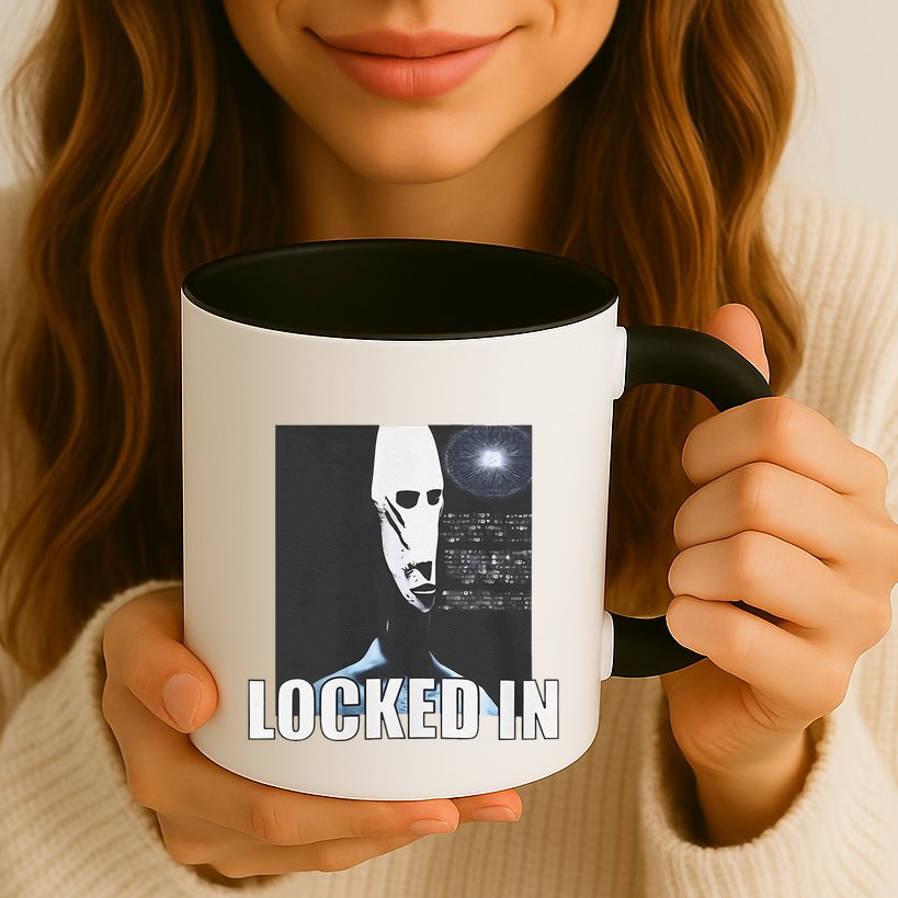 Locked In Alien Funny Extraterrestrial Alien Meme Mug