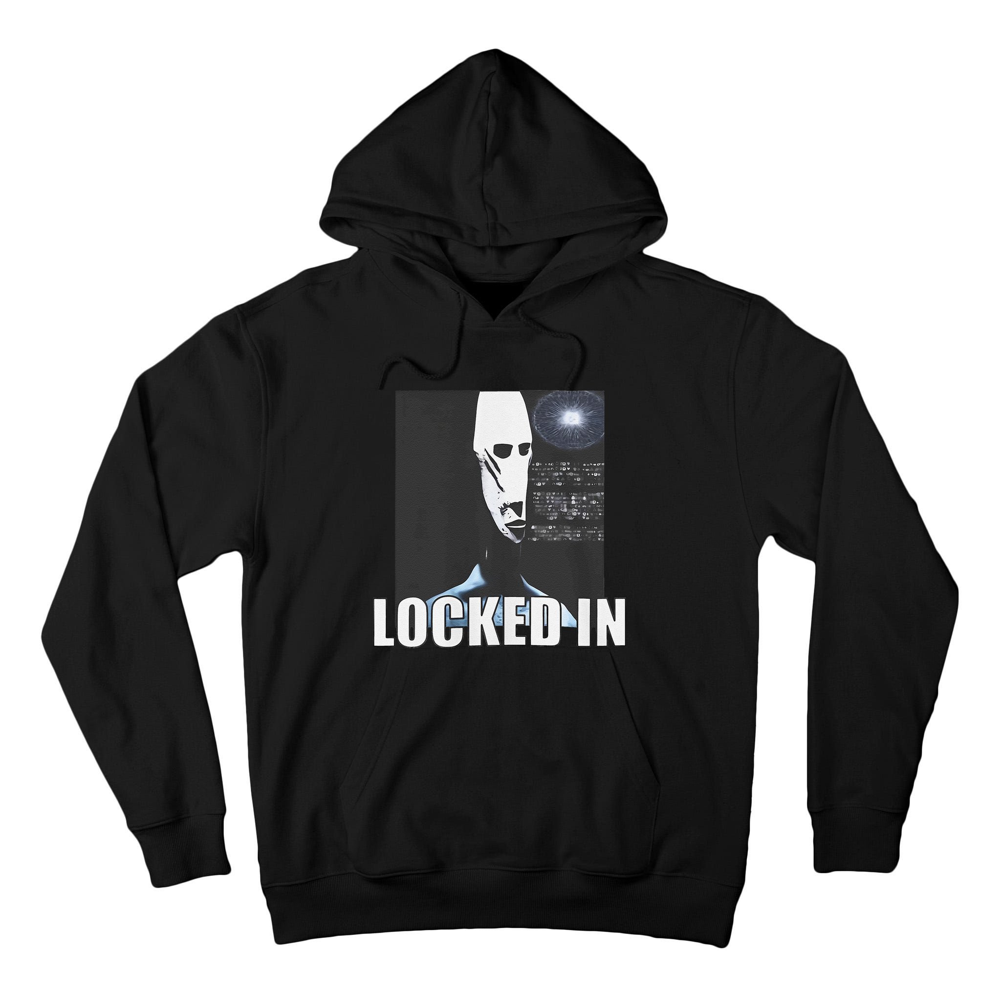 Locked In Alien Funny Extraterrestrial Alien Meme Tall Hoodie