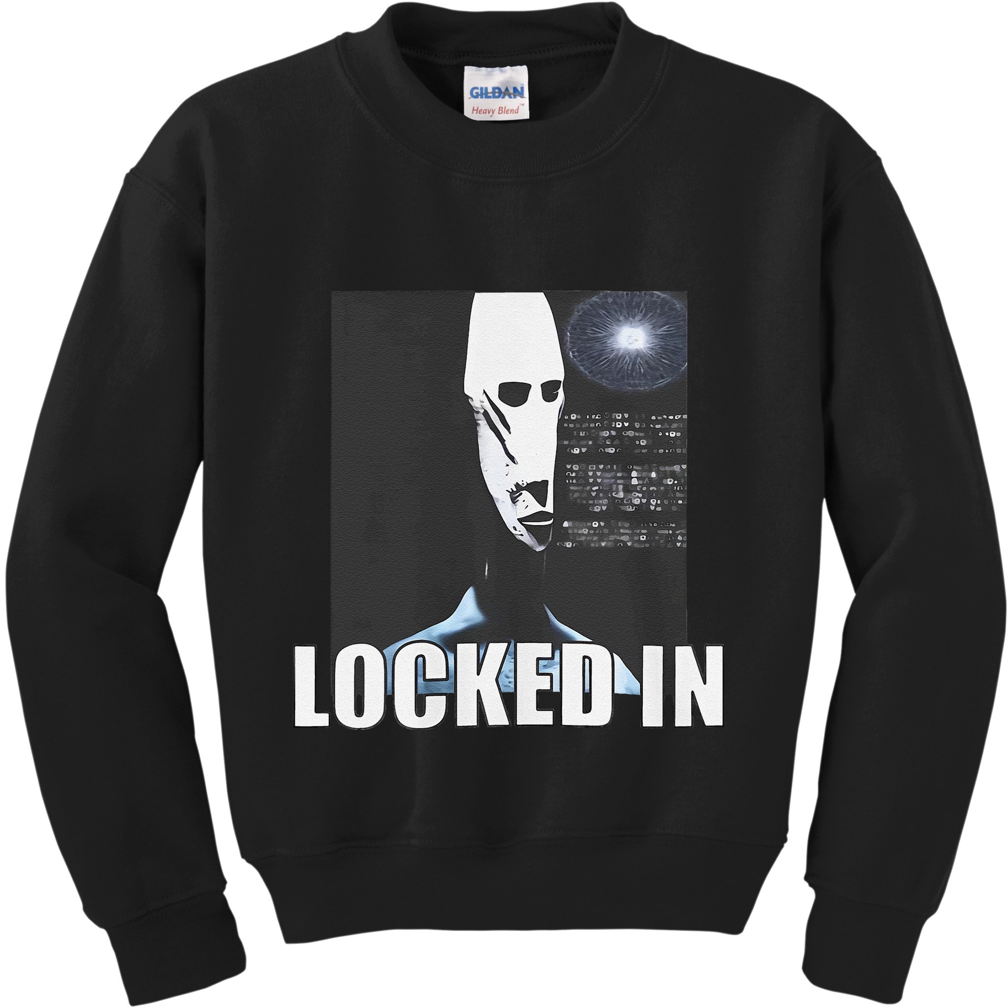 Locked In Alien Funny Extraterrestrial Alien Meme Kids Sweatshirt