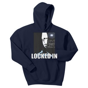 Locked In Alien Funny Extraterrestrial Alien Meme Kids Hoodie