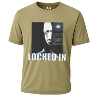 Locked In Alien Funny Extraterrestrial Alien Meme Cooling Performance Crew T-Shirt