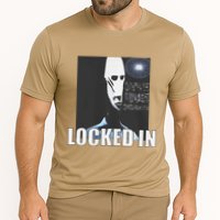 Locked In Alien Funny Extraterrestrial Alien Meme Cooling Performance Crew T-Shirt