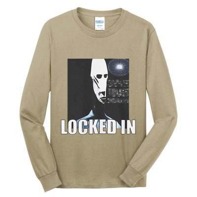 Locked In Alien Funny Extraterrestrial Alien Meme Tall Long Sleeve T-Shirt