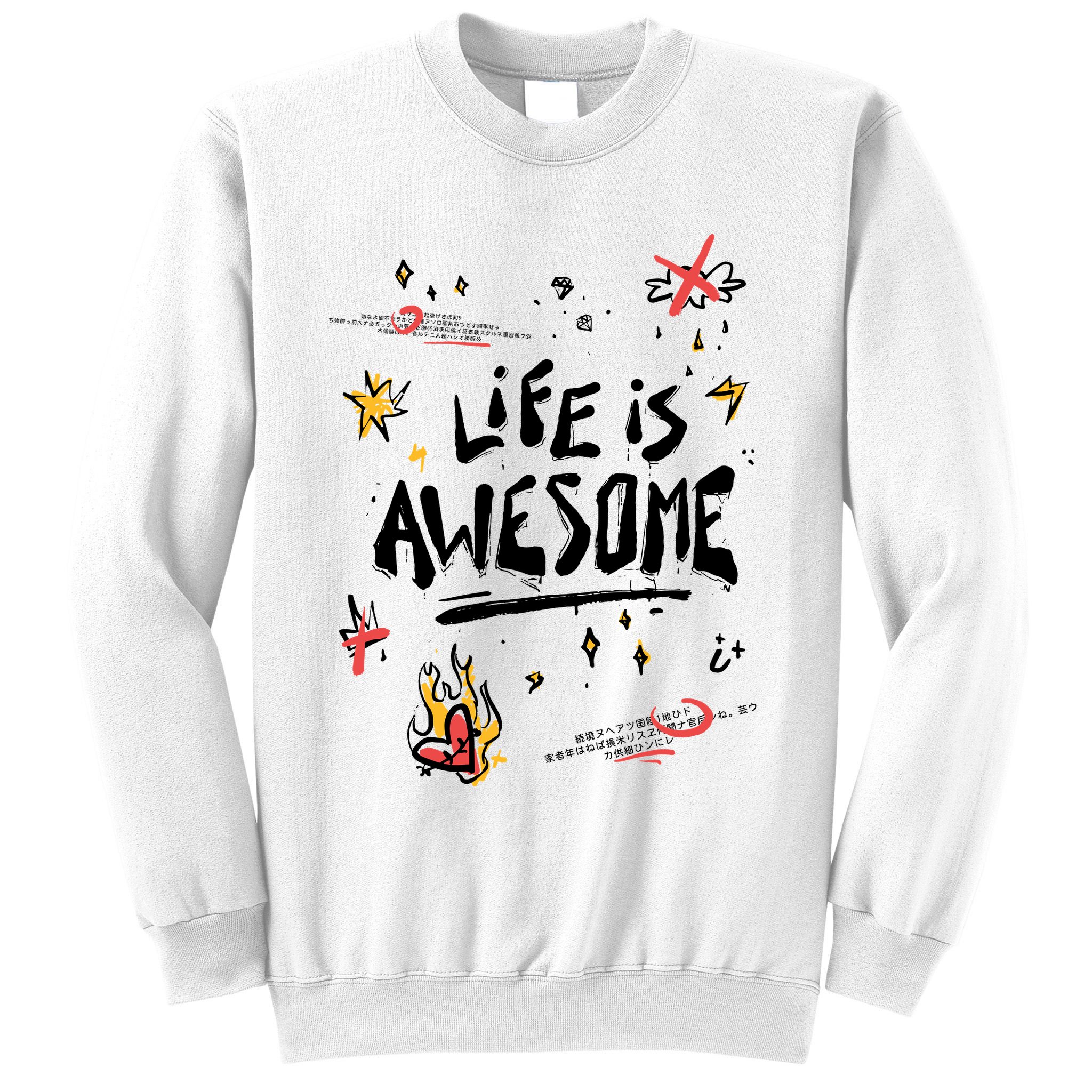 Life Is Awesome Rockstar Sweatshirt