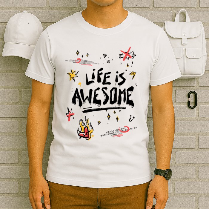 Life Is Awesome Rockstar T-Shirt