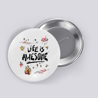 Life Is Awesome Rockstar Button