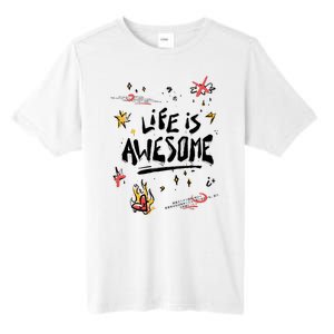 Life Is Awesome Rockstar Tall Fusion ChromaSoft Performance T-Shirt