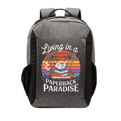 Living In A Paperback Paradise Summer Reading Cute Book Vector Backpack