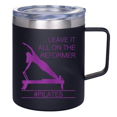 Leave It All On The Reformer, #Pilates Fitness 12oz Stainless Steel Coffee Mug