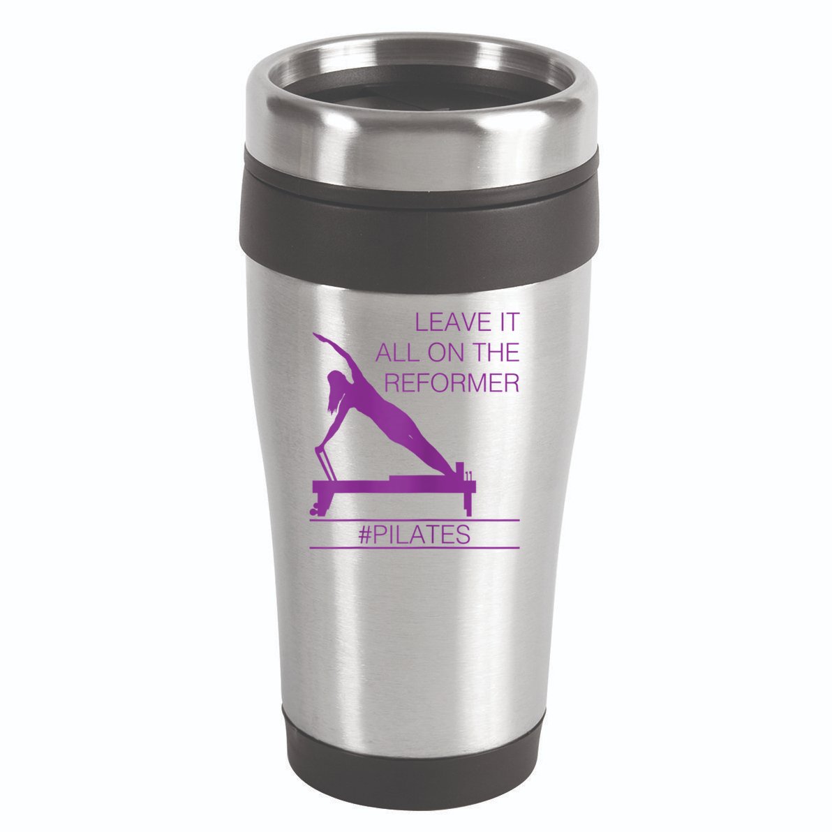 Leave It All On The Reformer, #Pilates Fitness 16oz Travel Tumbler