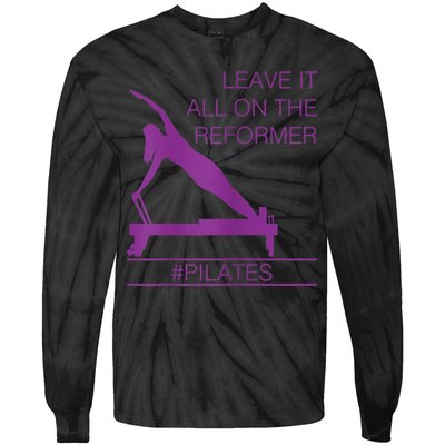 Leave It All On The Reformer, #Pilates Fitness Tie-Dye Long Sleeve Shirt