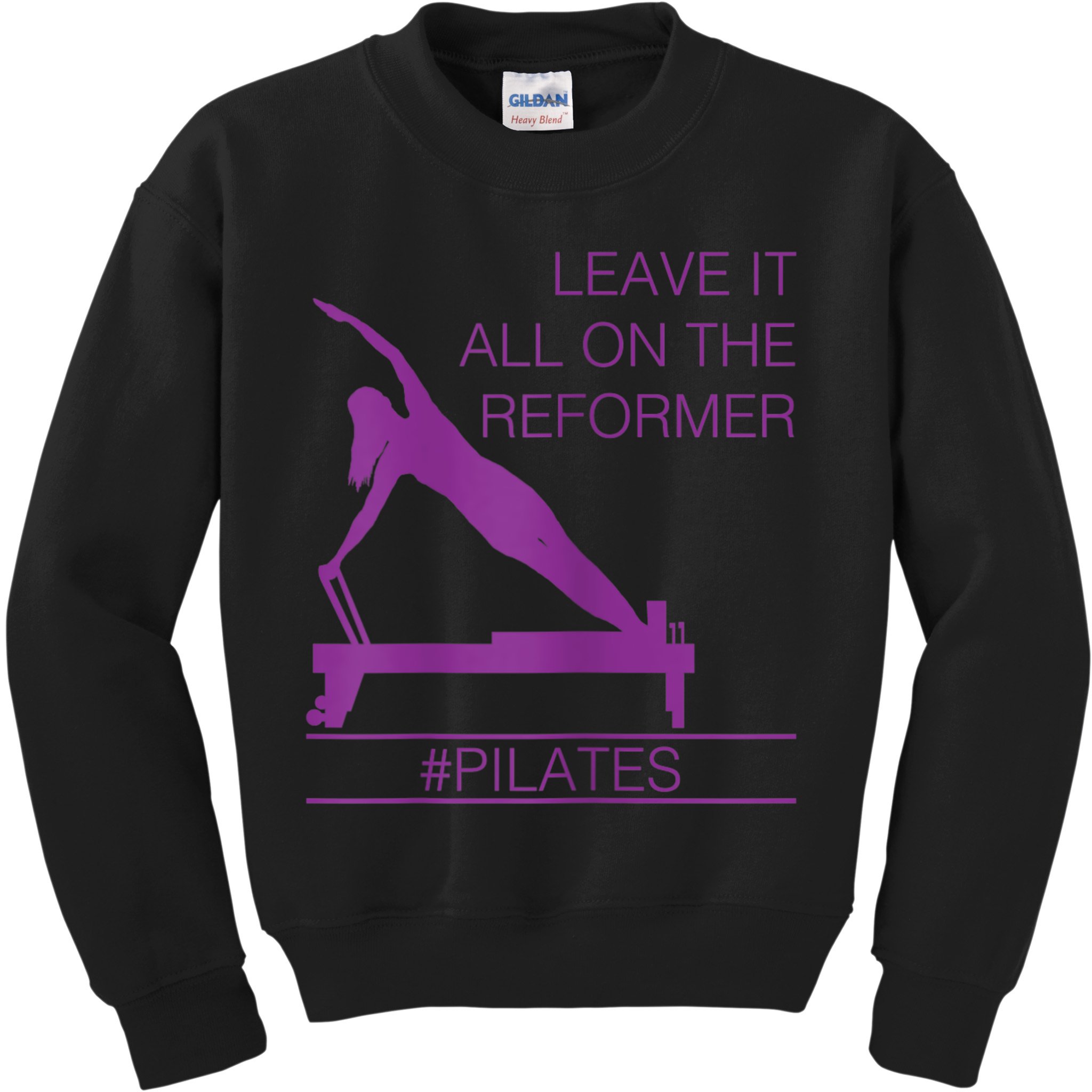 Leave It All On The Reformer, #Pilates Fitness Kids Sweatshirt