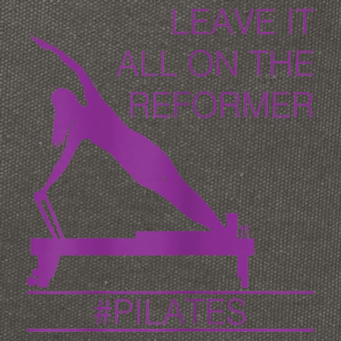 Leave It All On The Reformer, #Pilates Fitness Cotton Canvas Backpack