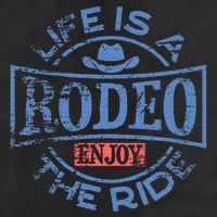 Life Is A Rodeo Bull Fighter Cowboy Longhorn Bull Riding Cool Comfort Performance Bucket Hat