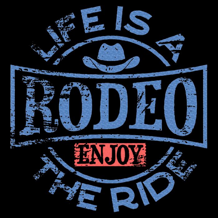 Life Is A Rodeo Bull Fighter Cowboy Longhorn Bull Riding Tank Top