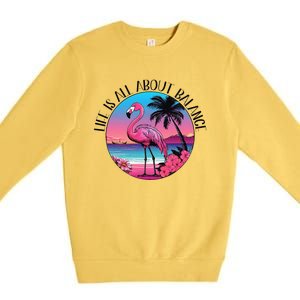 Life Is All About Balance Premium Crewneck Sweatshirt