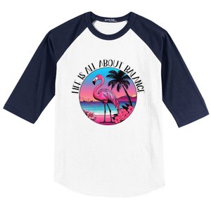 Life Is All About Balance Baseball Sleeve Shirt