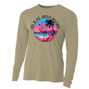 Life Is All About Balance Cooling Performance Long Sleeve Crew