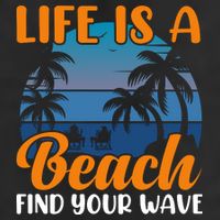 Life Is A Beach Adult Drive Performance Visor