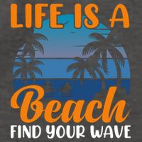 Life Is A Beach Vector Backpack