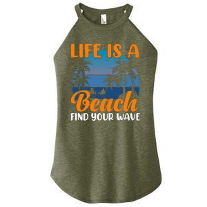 Life Is A Beach Women’s Perfect Tri Rocker Tank