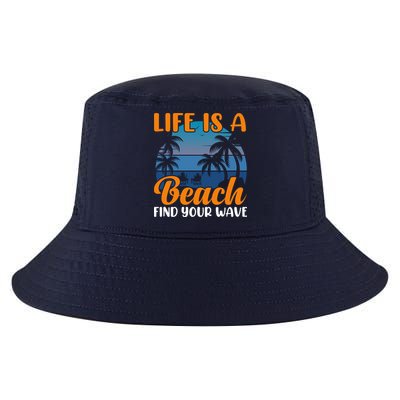 Life Is A Beach Cool Comfort Performance Bucket Hat