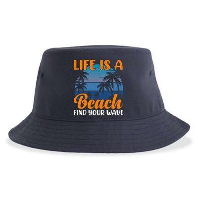 Life Is A Beach Sustainable Bucket Hat