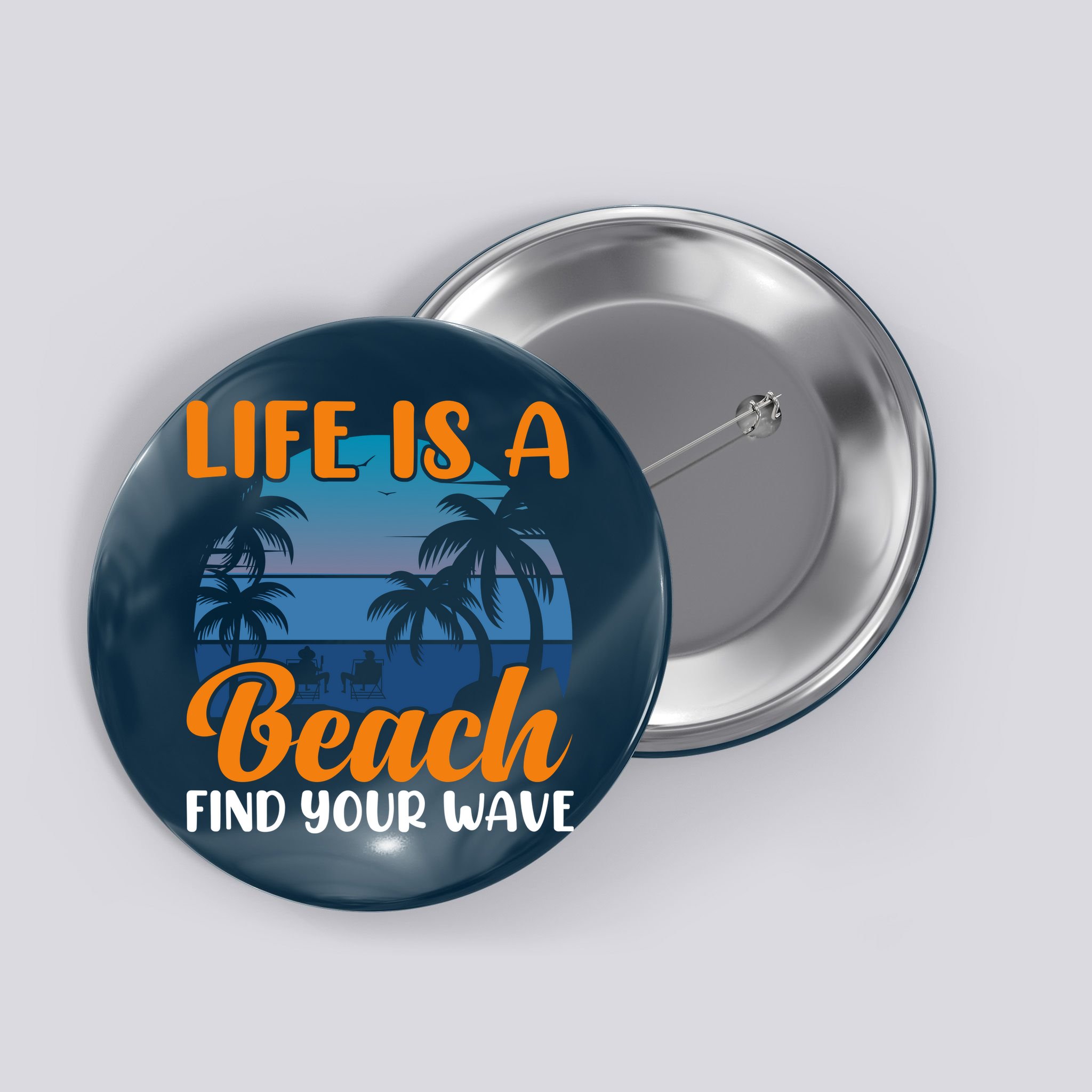 Life Is A Beach Button