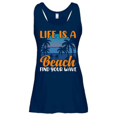 Life Is A Beach Ladies Essential Flowy Tank