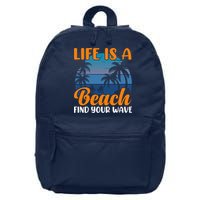 Life Is A Beach 16 in Basic Backpack