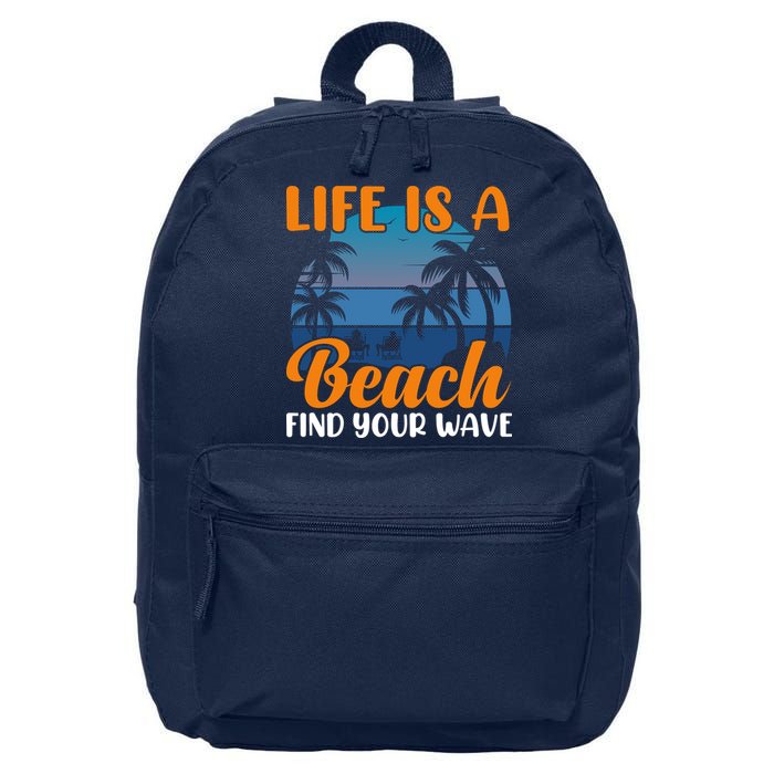 Life Is A Beach 16 in Basic Backpack
