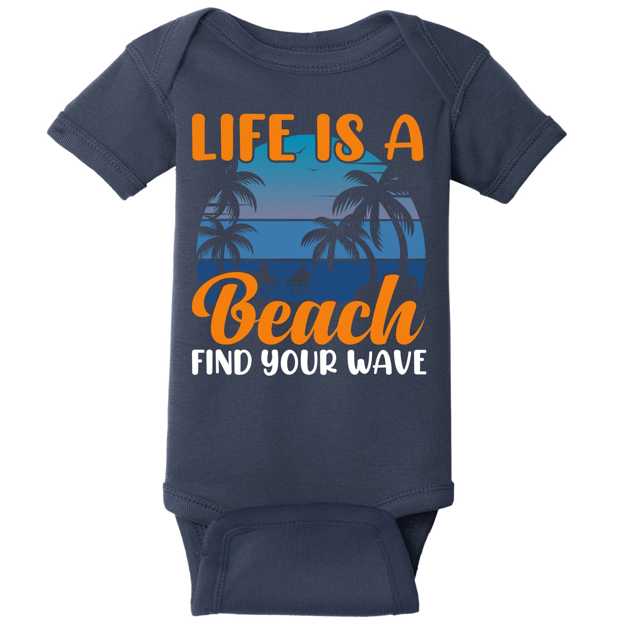 Life Is A Beach Baby Bodysuit