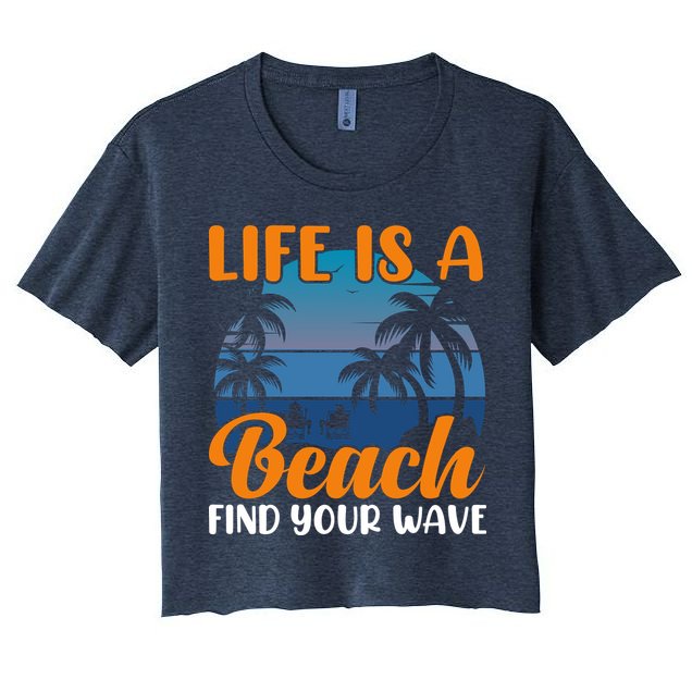 Life Is A Beach Crop Top