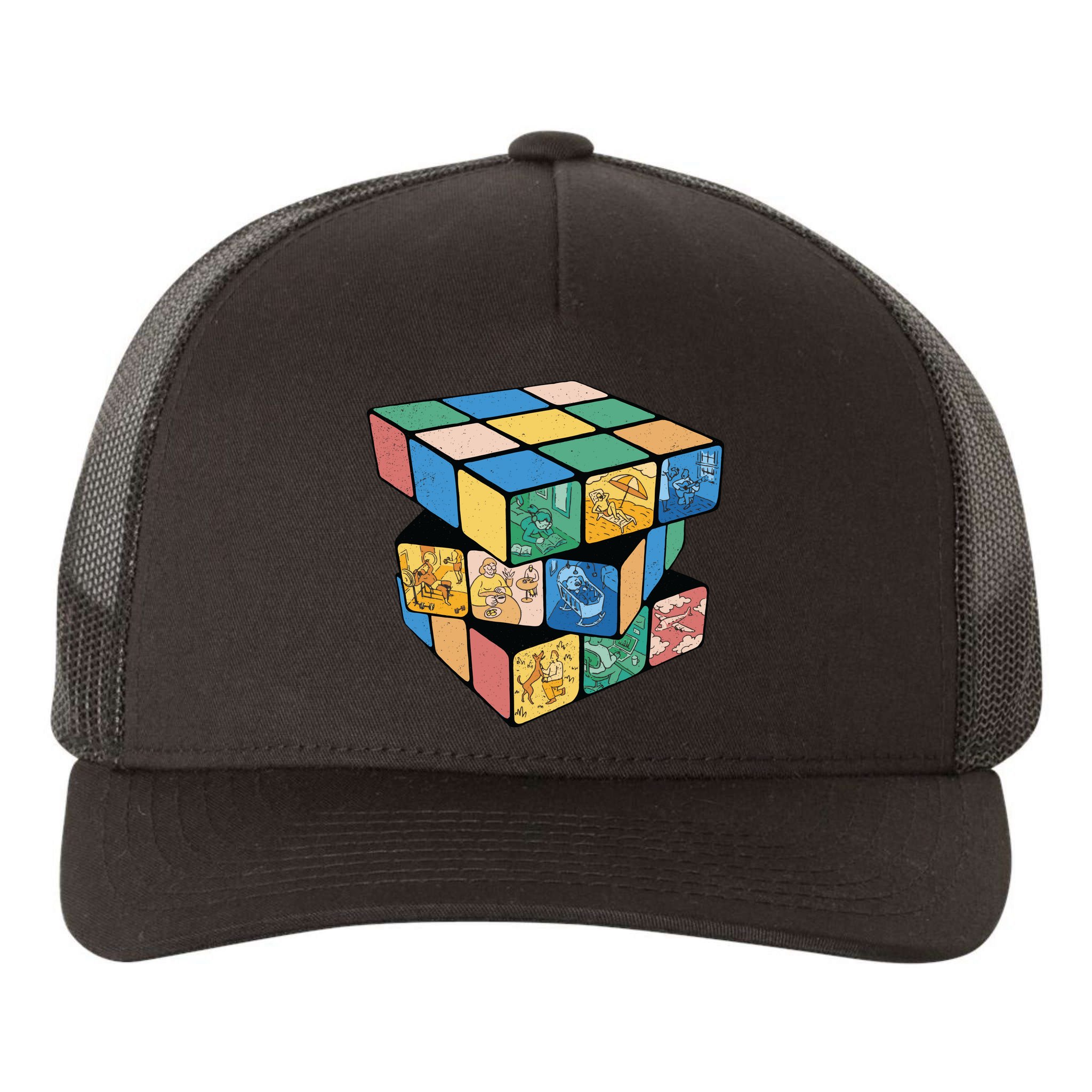 Life In A Playing Cube Yupoong Adult 5-Panel Trucker Hat