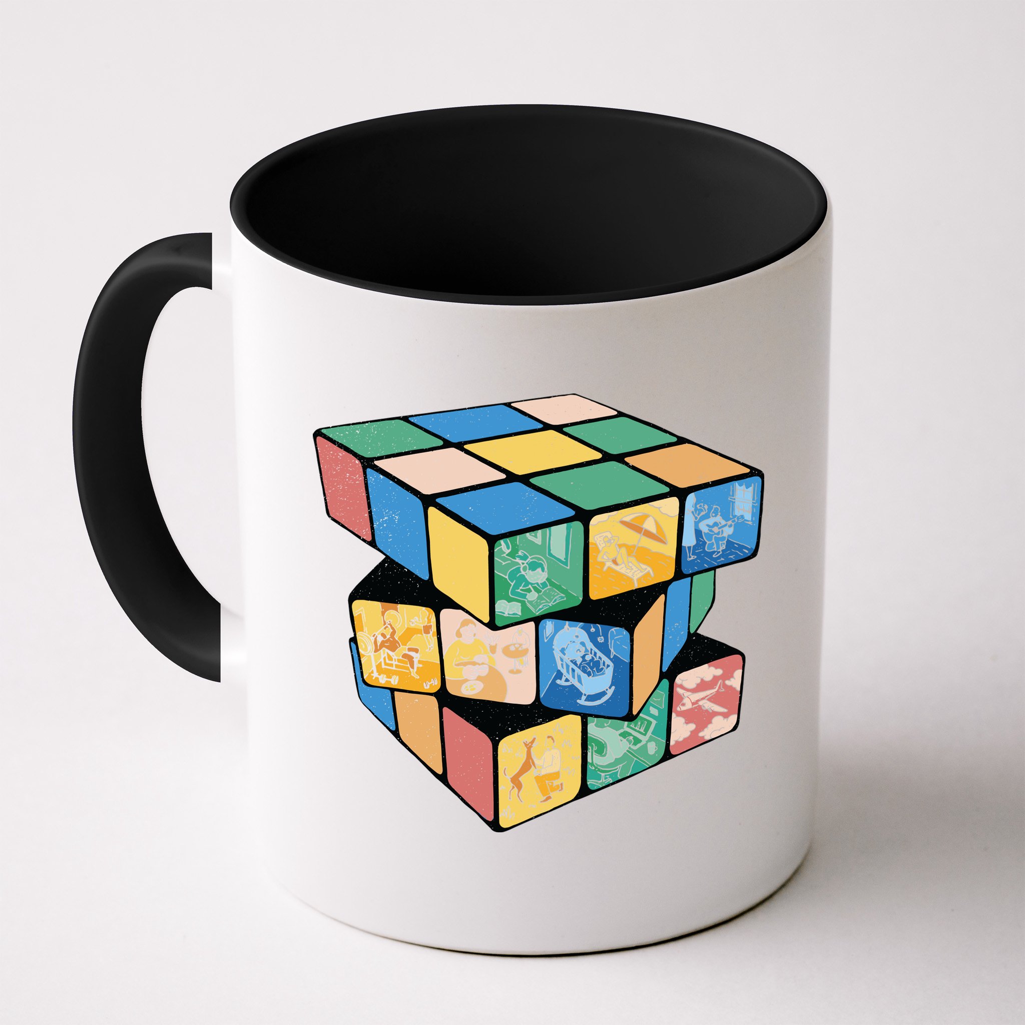 Life In A Playing Cube Mug