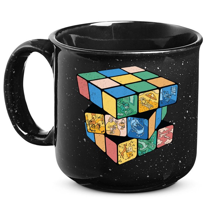 Life In A Playing Cube 15oz Campfire Ceramic Mug