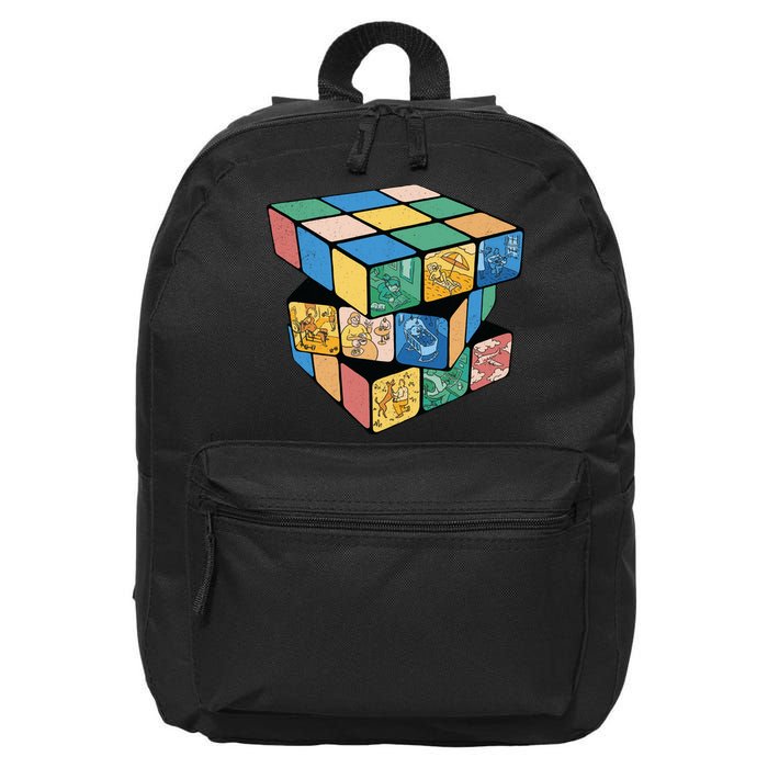 Life In A Playing Cube 16 in Basic Backpack