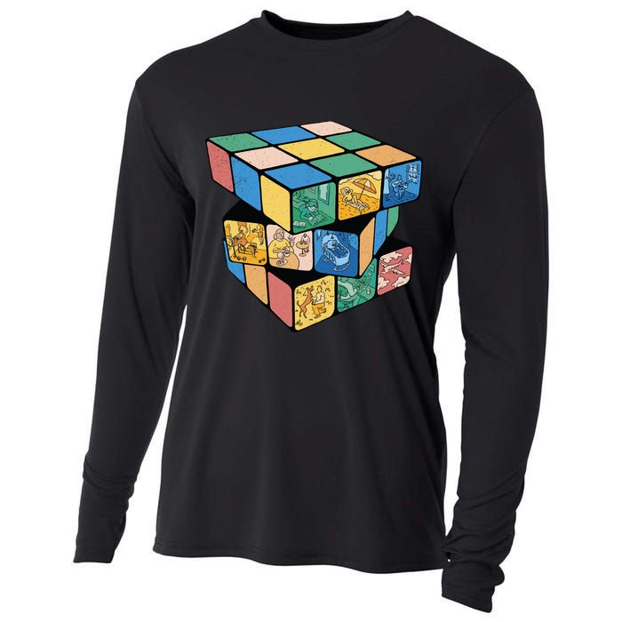 Life In A Playing Cube Cooling Performance Long Sleeve Crew