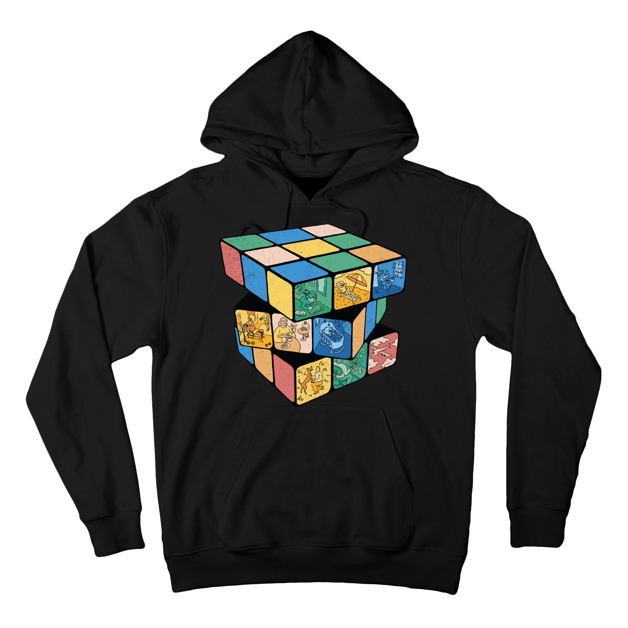 Life In A Playing Cube Tall Hoodie