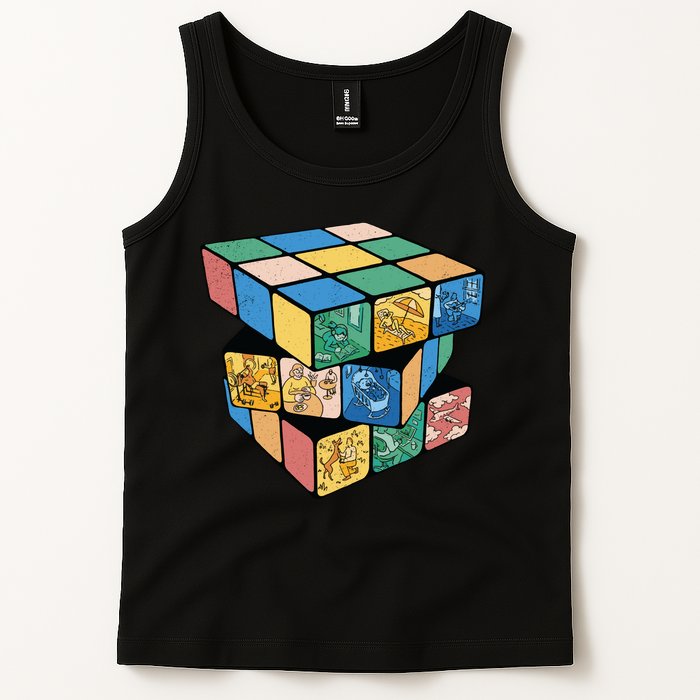 Life In A Playing Cube Tank Top
