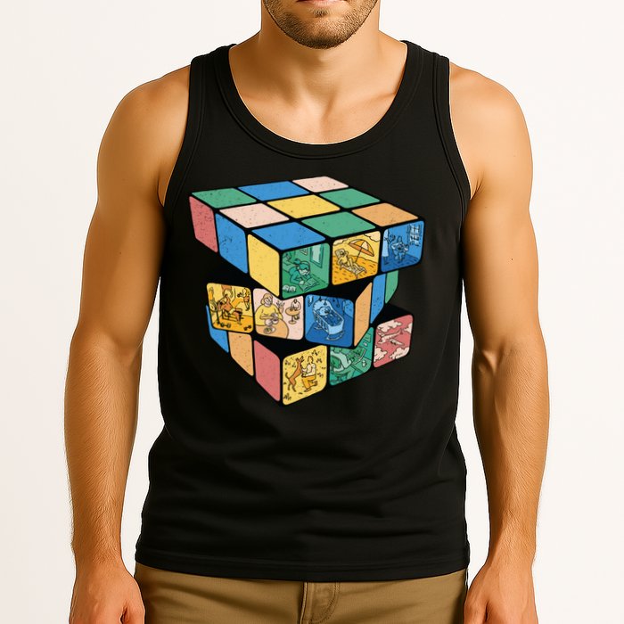 Life In A Playing Cube Tank Top