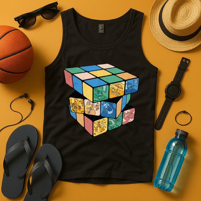 Life In A Playing Cube Tank Top