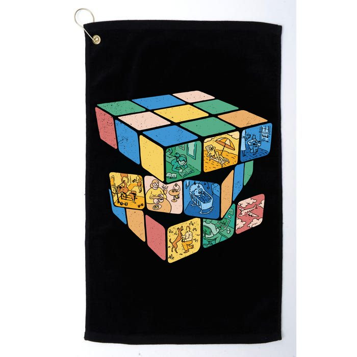 Life In A Playing Cube Golf Towel