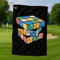 Life In A Playing Cube Golf Towel