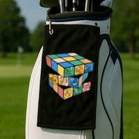 Life In A Playing Cube Golf Towel
