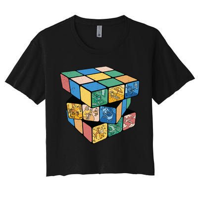 Life In A Playing Cube Crop Top