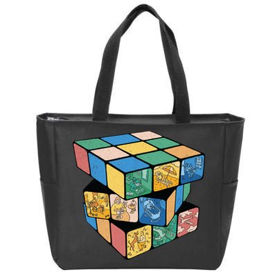 Life In A Playing Cube Zip Tote Bag